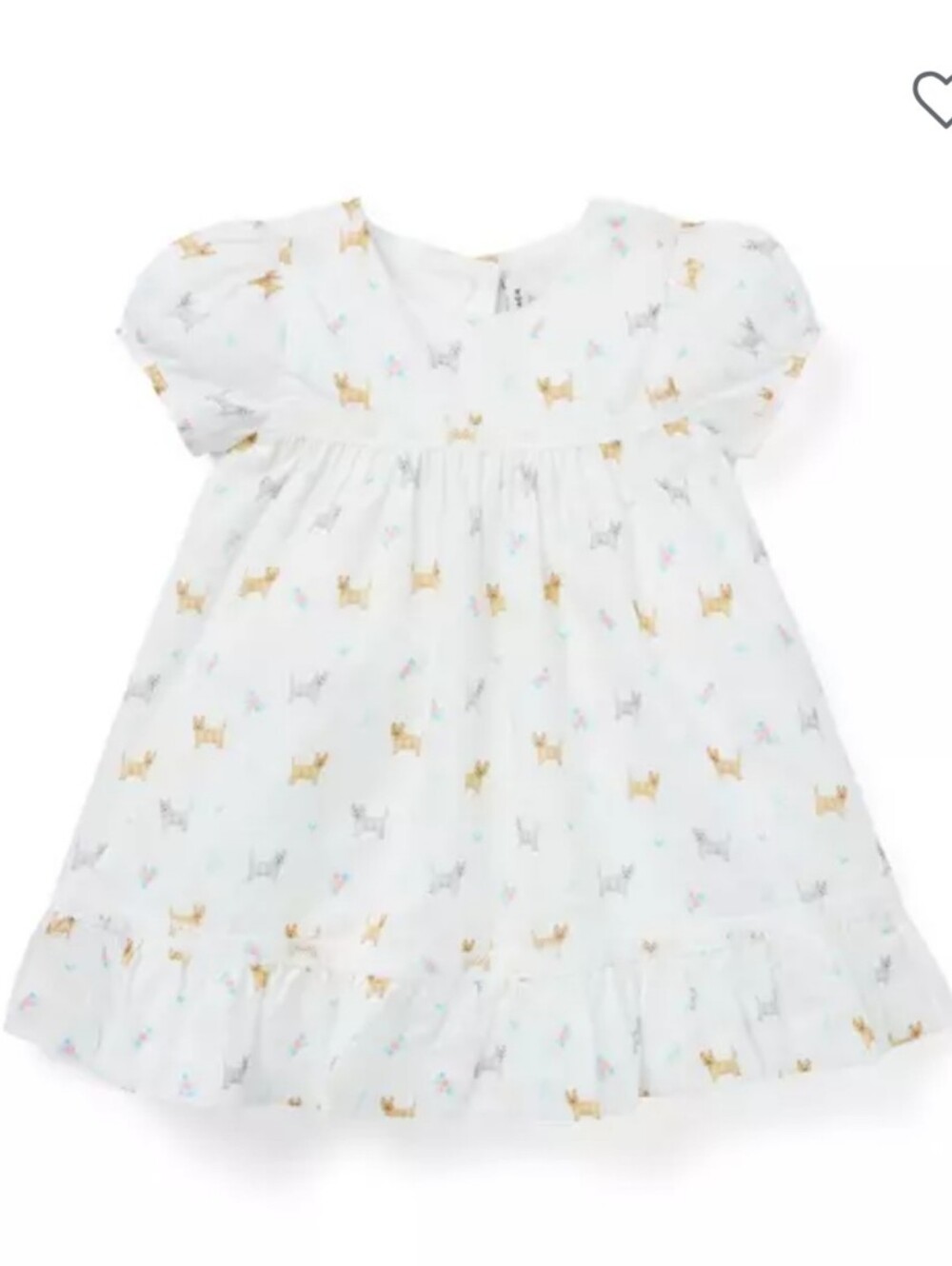 Janie and Jack | Baby Dog Friends Lace Trim Dress | 3-6 Months